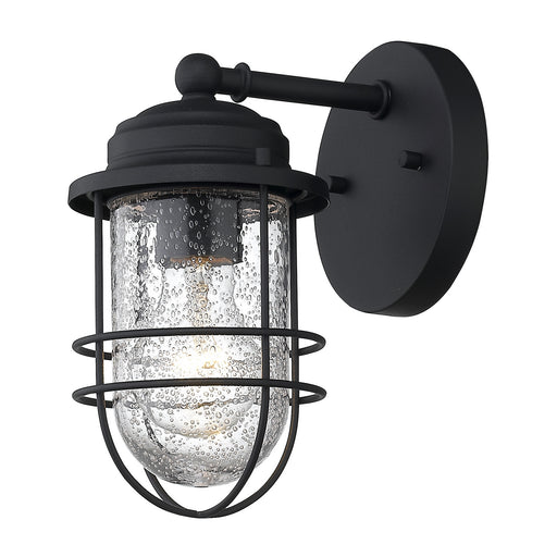 Golden - 9808-OWS NB-SD - One Light Outdoor Wall Sconce - Seaport - Natural Black (UV)