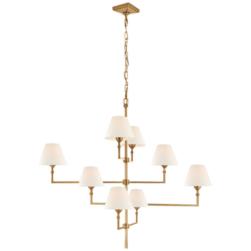 Visual Comfort - AH 5310HAB-L - Eight Light Chandelier - Jane - Hand-Rubbed Antique Brass