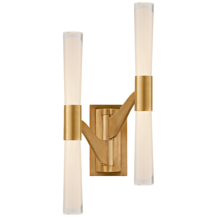Visual Comfort - ARN 2471HAB-CG - LED Wall Sconce - Brenta - Hand-Rubbed Antique Brass