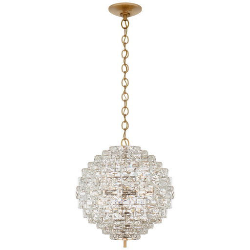 Visual Comfort - CHC 5915AB/CG - Six Light Chandelier - Karina - Antique-Burnished Brass and Crystal