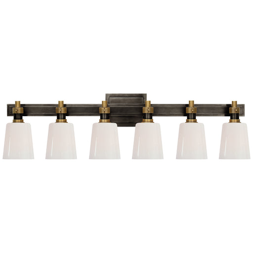 Visual Comfort - TOB 2154BZ/HAB-WG - Six Light Linear Bath Sconce - Bryant2 - Bronze and Hand-Rubbed Antique Brass