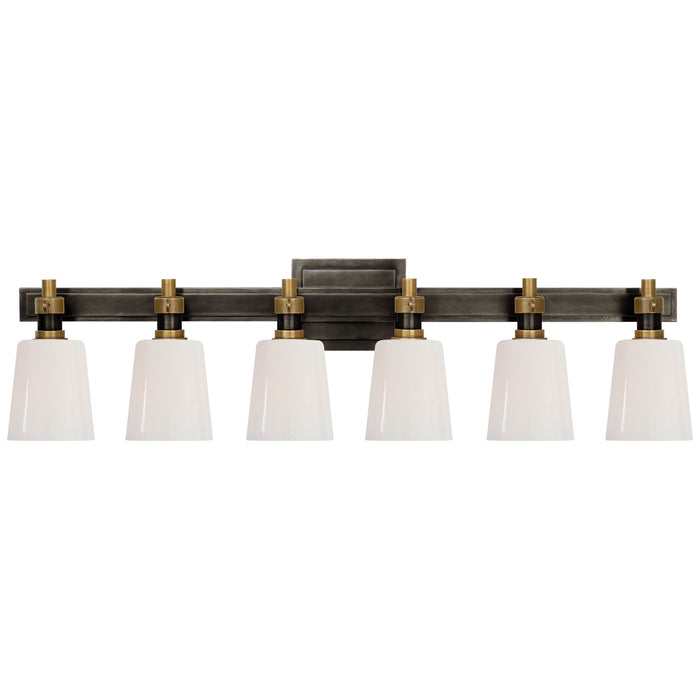 Visual Comfort - TOB 2154BZ/HAB-WG - Six Light Linear Bath Sconce - Bryant2 - Bronze and Hand-Rubbed Antique Brass