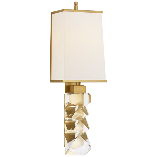 Visual Comfort - TOB 2950CG/HAB-L/HAB - Two Light Wall Sconce - Argentino - Crystal and Hand-Rubbed Antique Brass