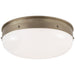 Visual Comfort - TOB 4064AN-WG - LED Flush Mount - Hicks - Antique Nickel