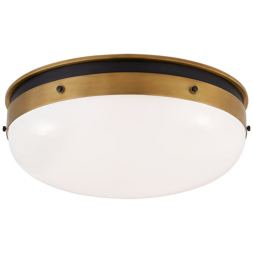 Visual Comfort - TOB 4064BZ/HAB-WG - LED Flush Mount - Hicks - Bronze and Hand-Rubbed Antique Brass