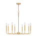 Quoizel - ABR5028AB - Eight Light Chandelier - Abner - Aged Brass