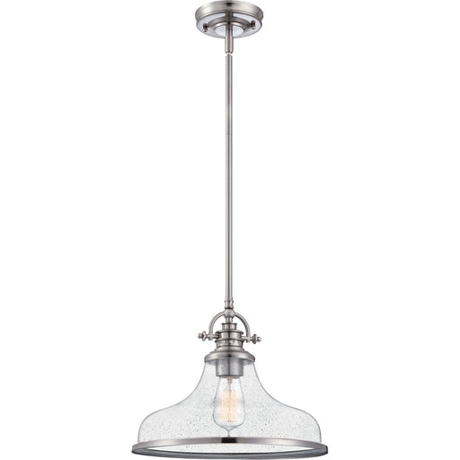 Quoizel - GRTS2814BN - One Light Pendant - Grant - Brushed Nickel