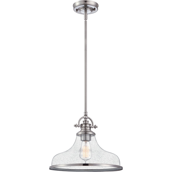 Quoizel - GRTS2814BN - One Light Pendant - Grant - Brushed Nickel