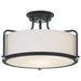 Quoizel - QF1715EK - Three Light Semi Flush Mount - Rigel - Earth Black