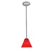 Access - 28004-3R-BS/RED - LED Pendant - Martini - Brushed Steel