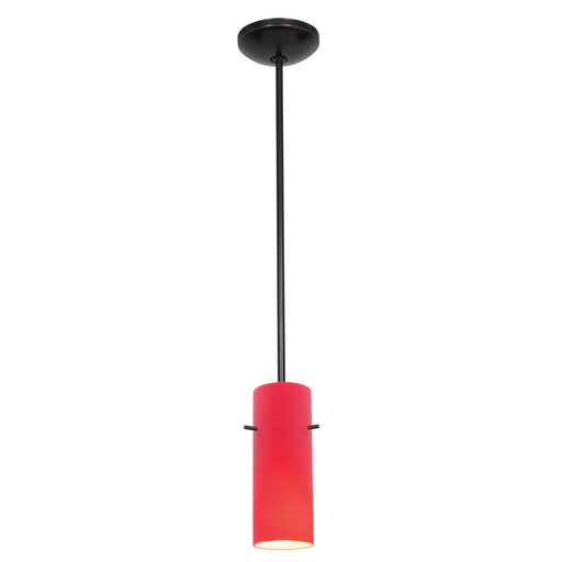 Access - 28030-3R-ORB/RED - LED Pendant - Cylinder - Oil Rubbed Bronze