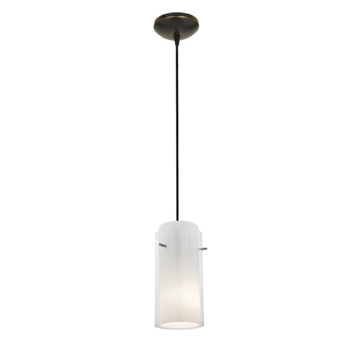 Access - 28033-3C-ORB/CLOP - LED Pendant - Glass`n Glass Cylinder - Oil Rubbed Bronze