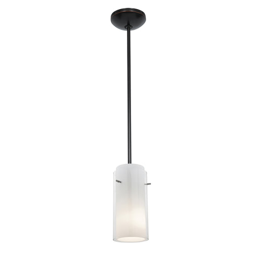 Access - 28033-3R-ORB/CLOP - LED Pendant - Glass`n Glass Cylinder - Oil Rubbed Bronze