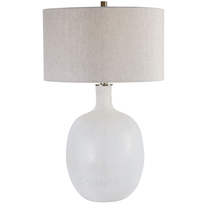 Uttermost - 28469-1 - One Light Table Lamp - Whiteout - Brushed Nickel