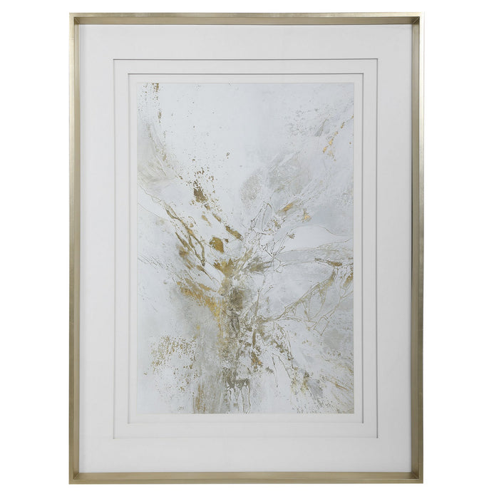 Uttermost - 41625 - Framed Abstract Print - Pathos - Silver Leaf