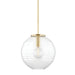 Hudson Valley - 2717-AGB - One Light Pendant - Bay Ridge - Aged Brass