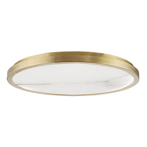 Hudson Valley - 4324-AGB - LED Flush Mount - Woodhaven - Aged Brass