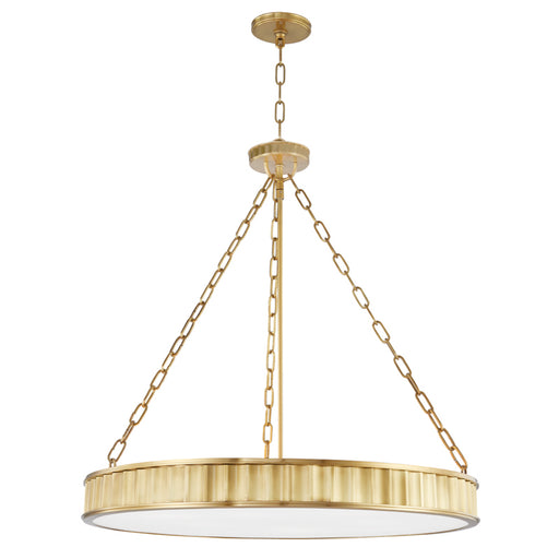 Hudson Valley - 903-AGB - Eight Light Pendant - Middlebury - Aged Brass