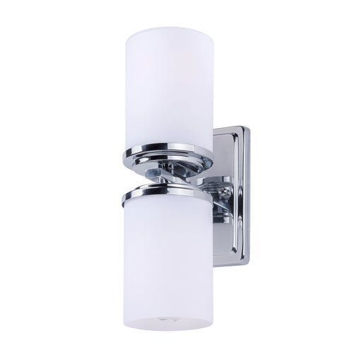 Forte - 2424-02-05 - Two Light Wall Sconce - Duo - Chrome
