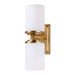Forte - 2424-02-12 - Two Light Wall Sconce - Duo - Soft Gold