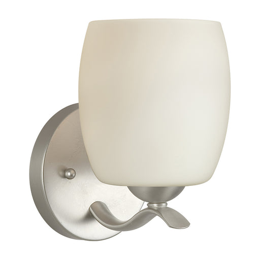 Forte - 5135-01-55 - One Light Wall Sconce - Maria - Brushed Nickel