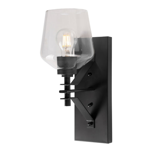 Forte - 5743-01-04 - One Light Wall Sconce - Chalice - Black
