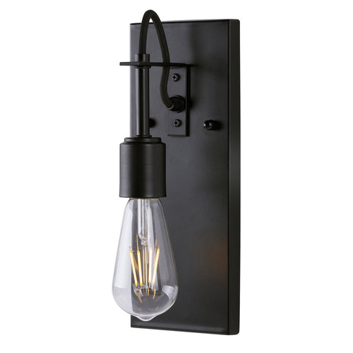 Forte - 7113-01-04 - One Light Wall Sconce - Fergie - Black