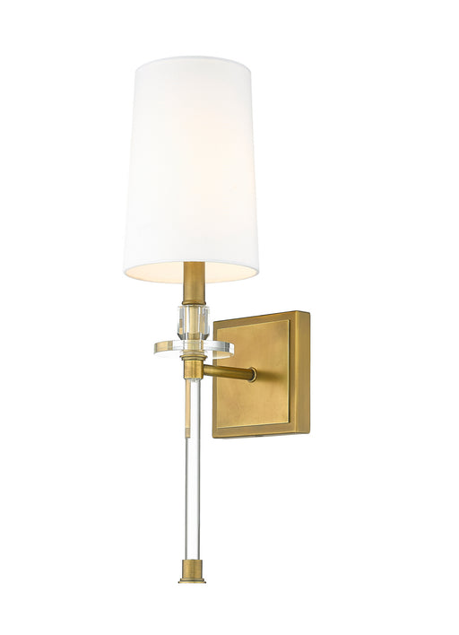 Z-Lite - 803-1S-RB-WH - One Light Wall Sconce - Sophia - Rubbed Brass