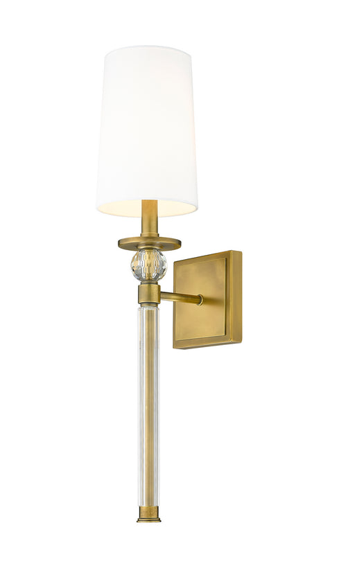Z-Lite - 805-1S-RB-WH - One Light Wall Sconce - Mia - Rubbed Brass