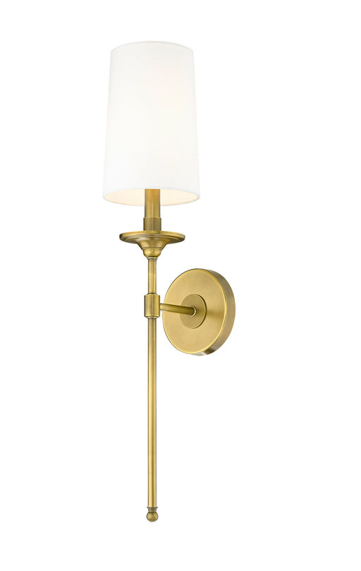 Z-Lite - 807-1S-RB-WH - One Light Wall Sconce - Emily - Rubbed Brass