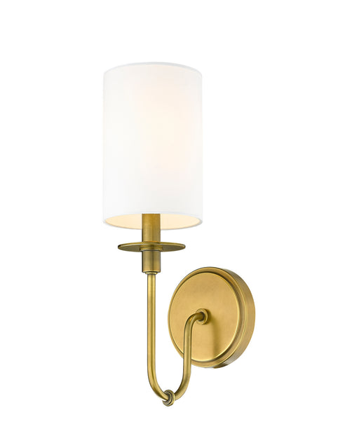 Z-Lite - 809-1S-RB-WH - One Light Wall Sconce - Ella - Rubbed Brass