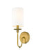 Z-Lite - 809-1S-RB-WH - One Light Wall Sconce - Ella - Rubbed Brass