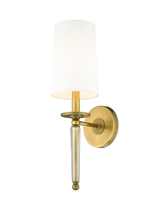 Z-Lite - 810-1S-RB-WH - One Light Wall Sconce - Avery - Rubbed Brass
