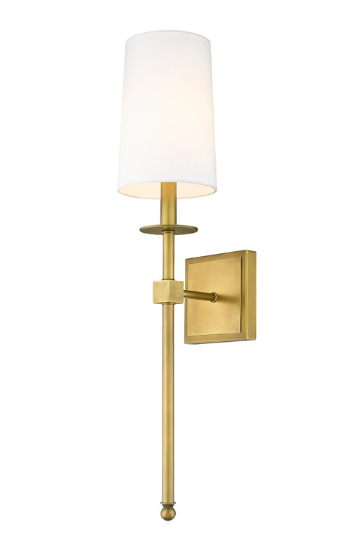 Z-Lite - 811-1S-RB-WH - One Light Wall Sconce - Camila - Rubbed Brass