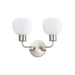 Maxim - 11272SWSN - Two Light Wall Sconce - Coraline - Satin Nickel