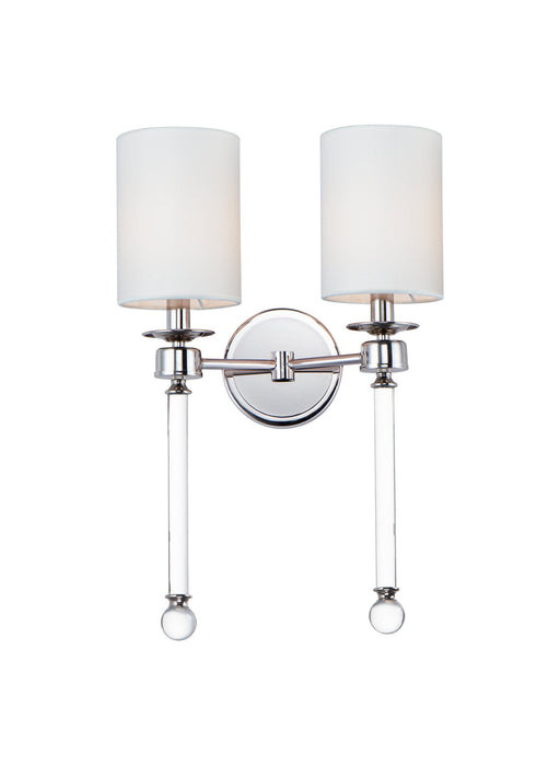 Maxim - 16108WTCLPN - Two Light Wall Sconce - Lucent - Polished Nickel