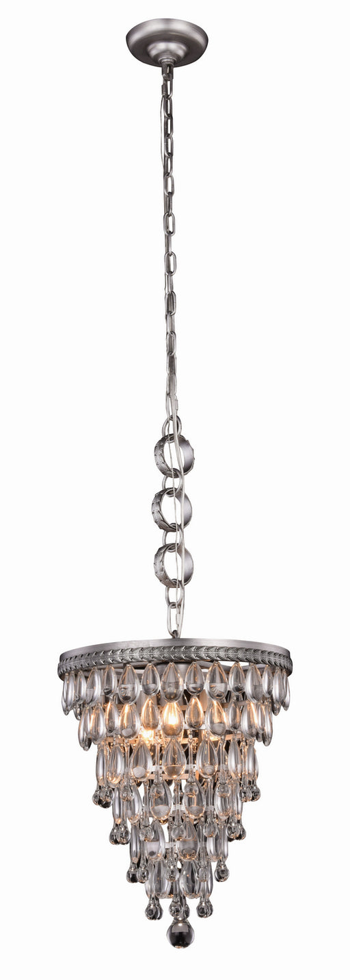 Elegant Lighting - 1219D13AS/RC - Three Light Pendant - Nordic - Antique Silver