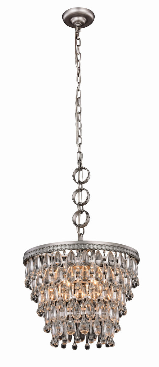 Elegant Lighting - 1219D16AS/RC - Four Light Pendant - Nordic - Antique Silver