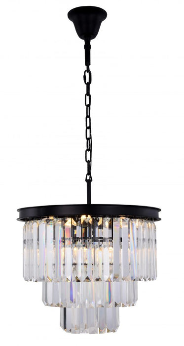 Elegant Lighting - 1231D20MB/RC - Nine Light Chandelier - Sydney - Matte Black