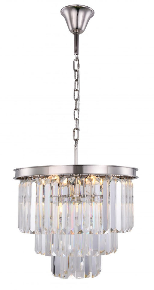 Elegant Lighting - 1231D20PN/RC - Nine Light Chandelier - Sydney - Polished Nickel