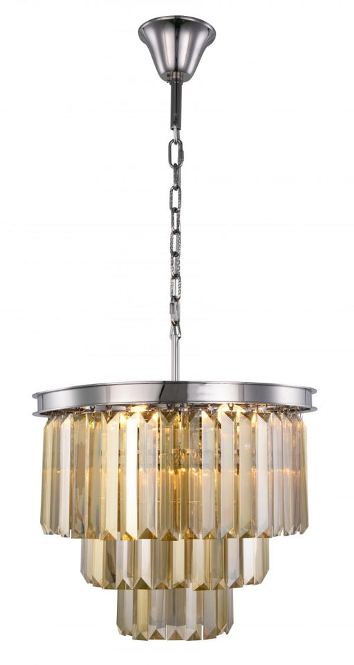 Elegant Lighting - 1231D20PN-GT/RC - Nine Light Chandelier - Sydney - Polished Nickel