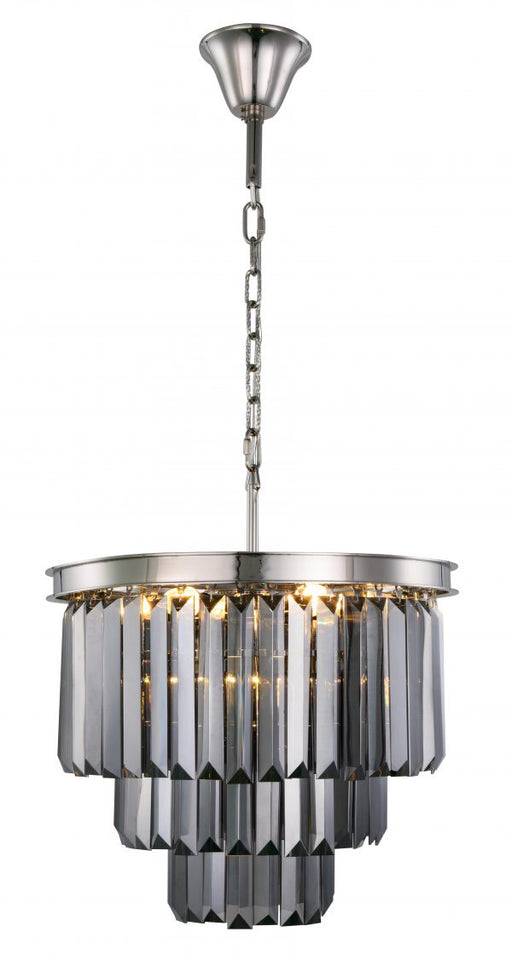 Elegant Lighting - 1231D20PN-SS/RC - Nine Light Chandelier - Sydney - Polished Nickel