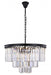 Elegant Lighting - 1231D26MB/RC - Nine Light Chandelier - Sydney - Matte Black