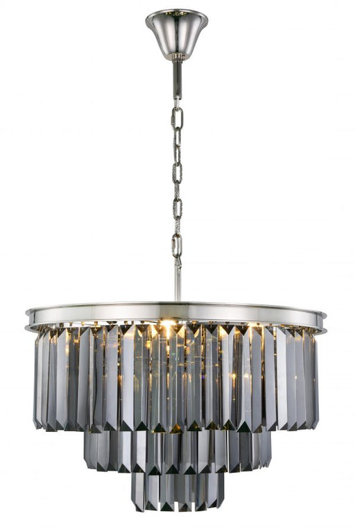 Elegant Lighting - 1231D26PN-SS/RC - Nine Light Chandelier - Sydney - Polished Nickel