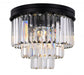 Elegant Lighting - 1231F20MB/RC - Nine Light Flush Mount - Sydney - Matte Black