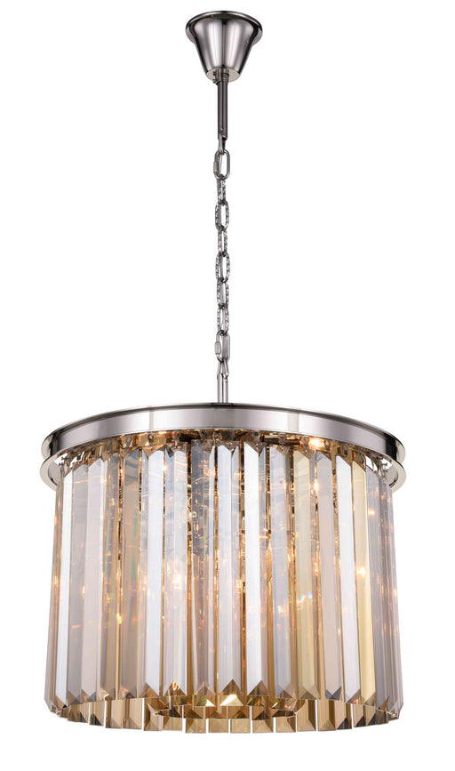 Elegant Lighting - 1238D20PN-GT/RC - Six Light Pendant - Sydney - Polished Nickel