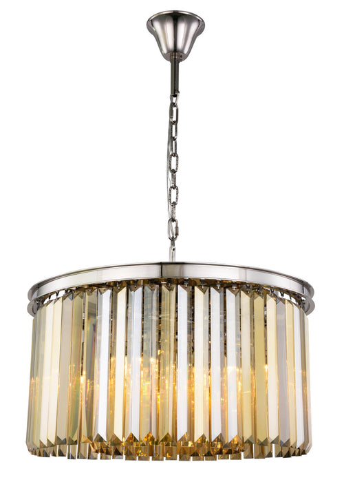 Elegant Lighting - 1238D26PN-GT/RC - Eight Light Chandelier - Sydney - Polished Nickel