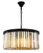 Elegant Lighting - 1238D31MB-GT/RC - Eight Light Chandelier - Sydney - Matte Black