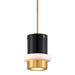 Corbett Lighting - 299-41 - One Light Pendant - Beckenham - Vintage Polished Brass And Black