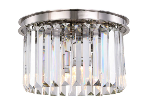 Elegant Lighting - 1238F16PN/RC - Three Light Flush Mount - Sydney - Polished Nickel